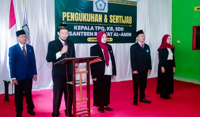 Pesantren Rakyat Al-Amin Kukuhkan 3 Kepala Lembaga Baru, TPQ, SDII, KB