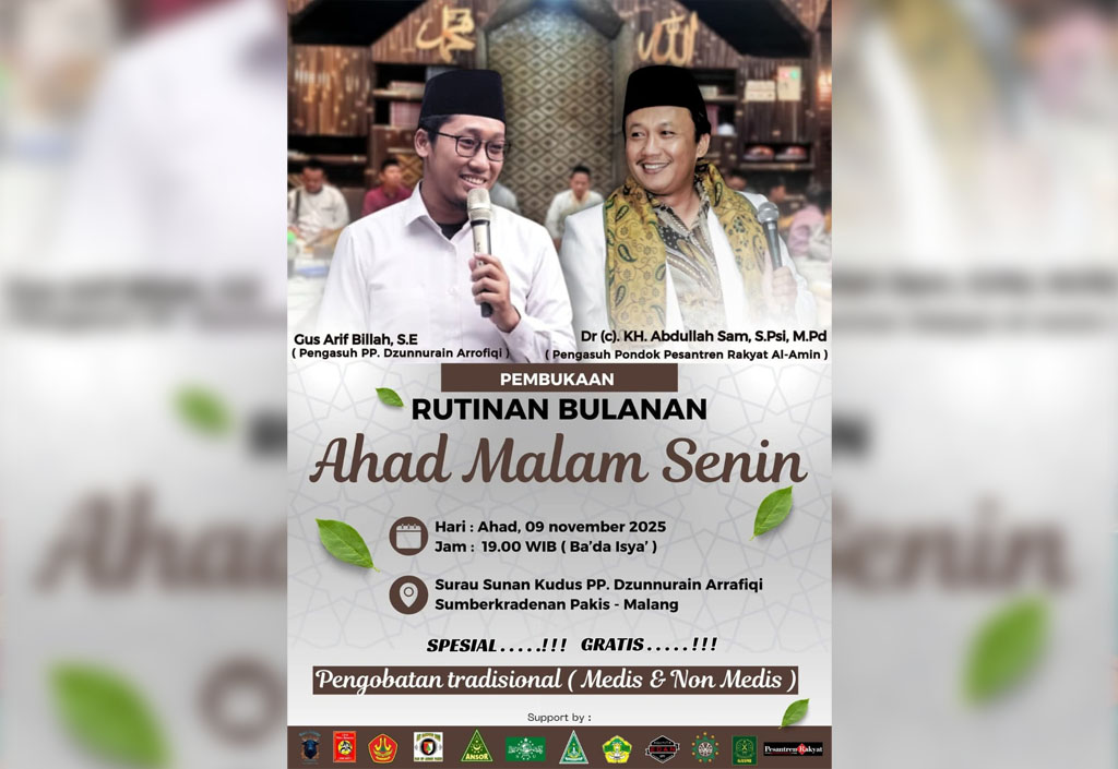 Rutinan Minggu Kliwon, Sholawat, Ngaji dan Pengobatan Gratis di Pesantren Sumberkradenan - 2