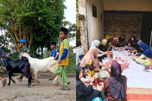 ‎Pesantren Rakyat Al-Amin Sembelih Enam Ekor Kambing pada Idul Adha 1447 H