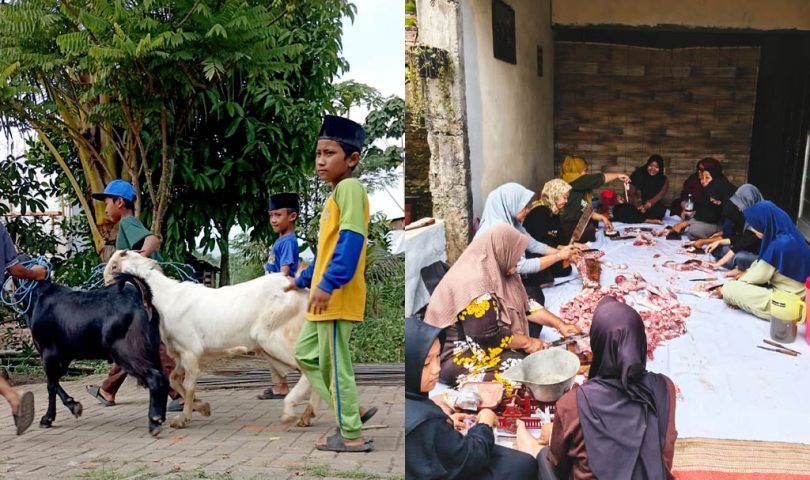‎Pesantren Rakyat Al-Amin Sembelih Enam Ekor Kambing pada Idul Adha 1447 H